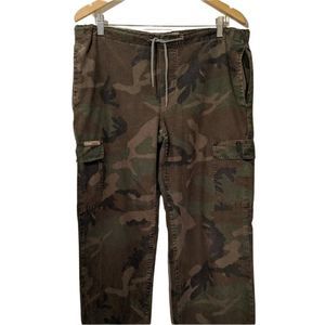 lei Surplus VNTG Camo Drawstring Pants Size 7